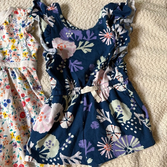 Tea Collection BUNDLE Floral Dress and Romper Size 3 - Picture 2 of 7